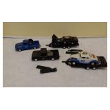 Diecast toy trucks and banks