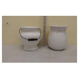 2 porcelain chamber pots