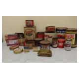 Collectible tins- food, coffee, beer