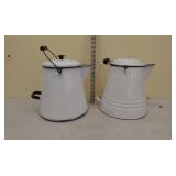 2 cowboy coffee pots