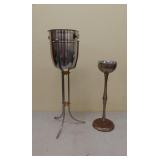 Ice bucket and floor ashtray