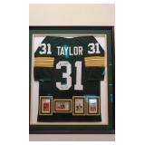 HOF Jim Taylor jersey and 4 signed cards