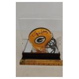 Elijah Pitts signed mini helmet