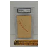 Vince Lombardi autograph encapsulated