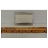 Henry Jordan autograph