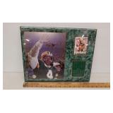 Brett Favre autographed plaque