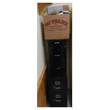 2 2 drawer file cabinets and 1 box office supplies