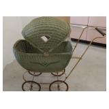 Lloyd Loom doll carriage