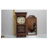 Regulator wall clock untested and mirror