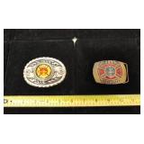 Metal belt buckles Fire Department