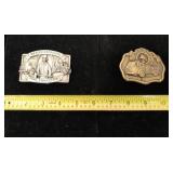 Metal belt buckles Fire Department