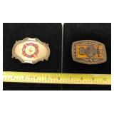 Metal belt buckles Fire Department