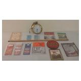 3 coffee bags and Wisconsin periodicals