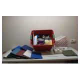 Office supplies tote included