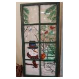 Hand painted window pane