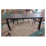 7 pc patio set with outdoor rug