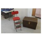 Trunk and Cosco St. Charles stool