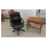 Office chair and wall table