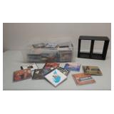 Assorted CDs and case