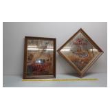 2 Framed Miller High Life mirrors