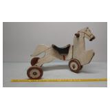 Wood Americana display pc rolling kids horse