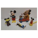 Mickey Mouse wood and tin toys and more