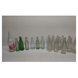 Assorted soda bottles