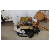 Mixed lot. License plates, sml cross bow etc