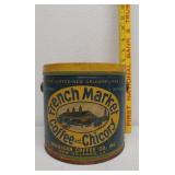 French Market Coffee and Chicory tin NOLA