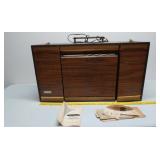 Silverstone stereo portable phonograph w/lit