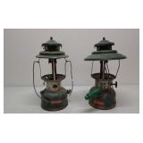 2 Coleman lanterns dual mantel 220E & 228E