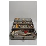 Metal tacklebox with tackle