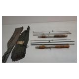 2 steel bait casting rods. Abbey & Imbrie