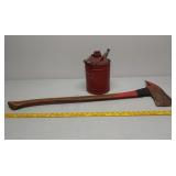 Fierce axe and gas can