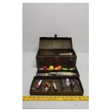 Metal tacklebox with tackle