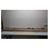 3 wood oars