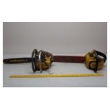 2 McCulloch chainsaws