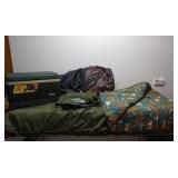 Sportsman/ camp lot. Sleep bag, pop blind +