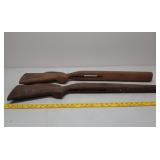 2 unfinished wood stocks