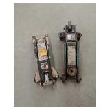 2Hydraulic floor jacks,missing handles