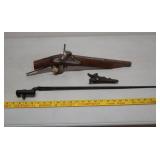 Musket parts and pieces gun display pcs