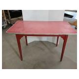 Vintage Formica table red