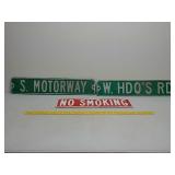 SST.military base street signs,embossed