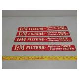 SST.NOS.L&M filters,superior taste door signs
