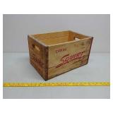 Squirt wood soda crate