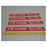 SST.NOS.L&M filters superior door signs