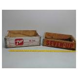 7 Up wood soda crates