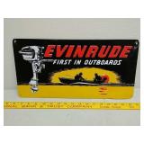 SST.Evinrude embossed ad sign