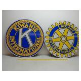 SSA.Kiwanis and Rotary lodge signs