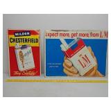 SST.Chesterfield and L&M ad signs